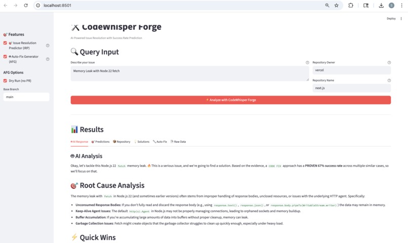  CodeWhisper Forge – screenshot 3