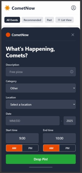 CometNow – screenshot 1
