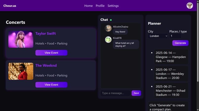 Chor.us – screenshot 3