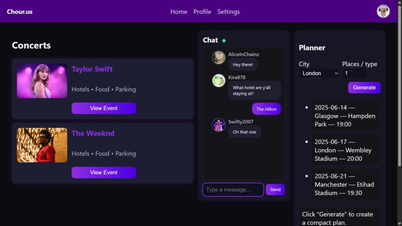 Chor.us – screenshot 4