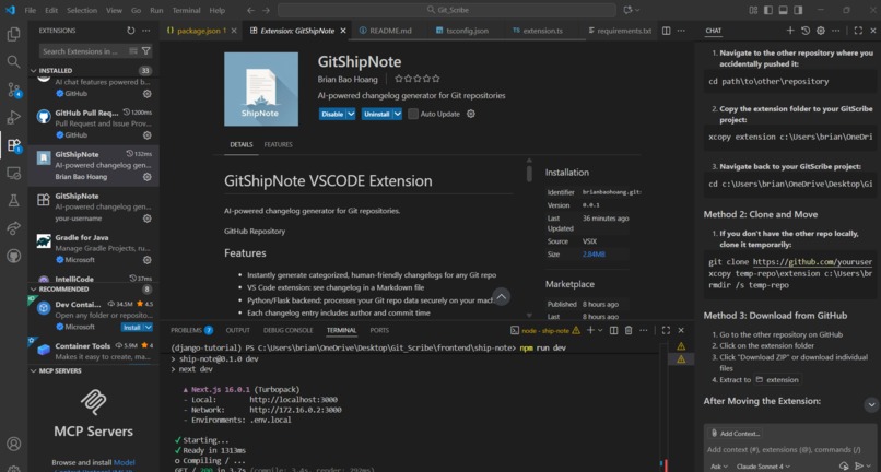 GitShipNote – screenshot 3