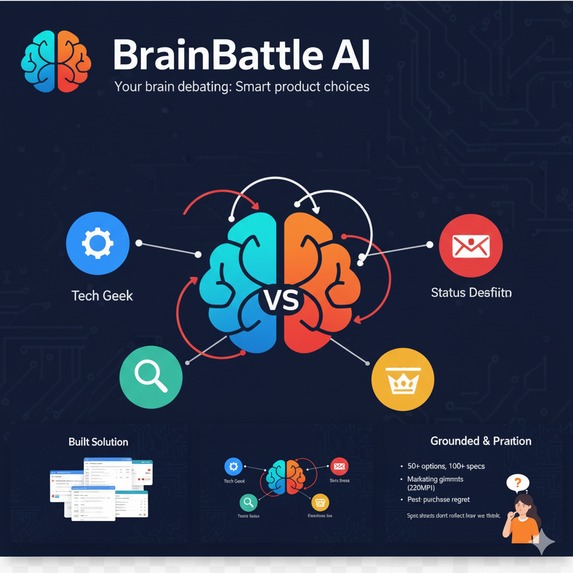 BrainBattle AI - Your brain debating: Smart product choices – screenshot 1