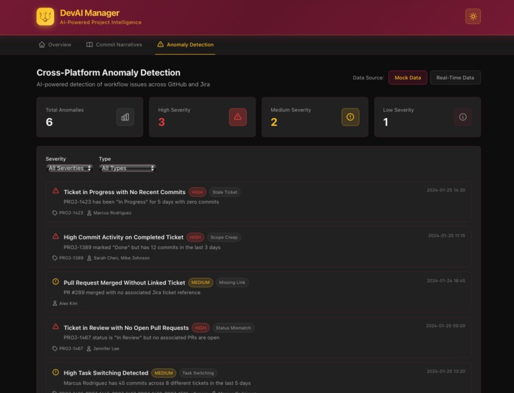 DevPilot – screenshot 2