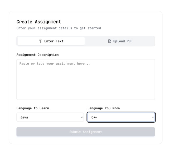 Scaffi - AI-Powered Assignment Scaffolder – screenshot 1