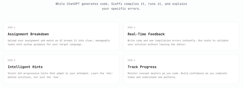 Scaffi - AI-Powered Assignment Scaffolder – screenshot 3