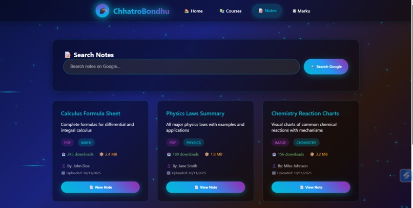 ChhatroBondhu - Your Ultimate Study Companion – screenshot 3