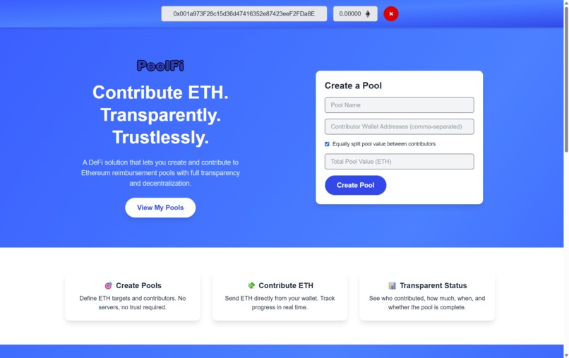 PoolFi – screenshot 1