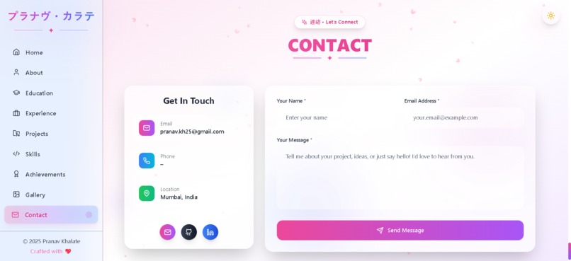 Portfolio Website - Pranav Khalate – screenshot 8