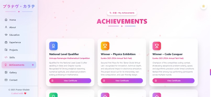Portfolio Website - Pranav Khalate – screenshot 7