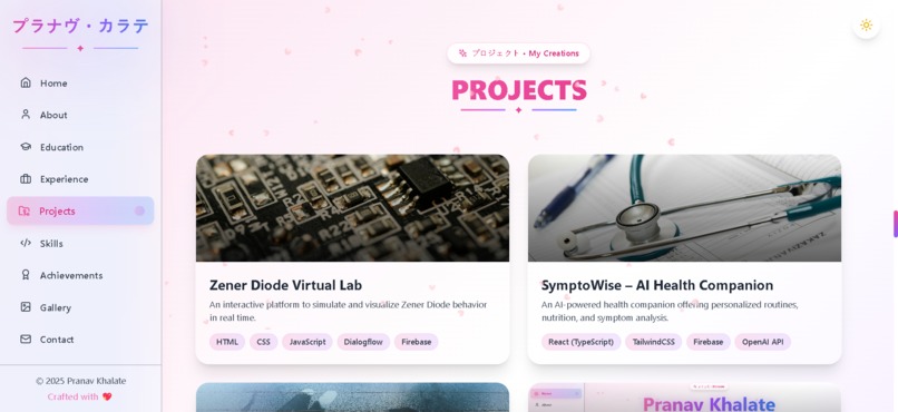 Portfolio Website - Pranav Khalate – screenshot 5