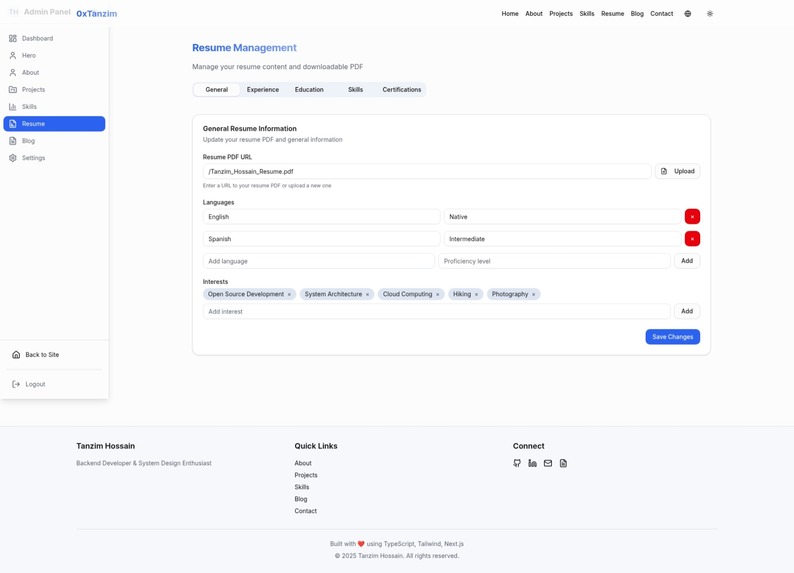 DynamicFolio CMS – screenshot 4