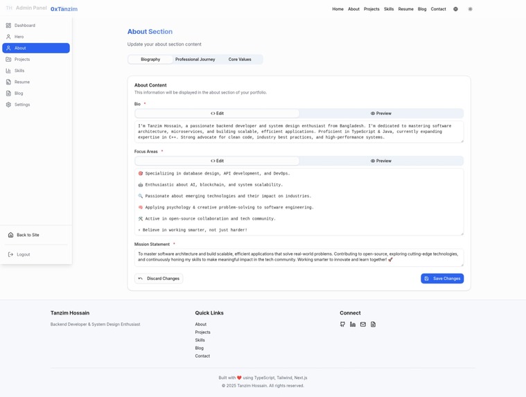 DynamicFolio CMS – screenshot 5
