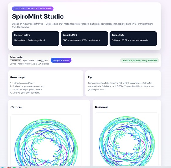 SpiroMint – screenshot 1