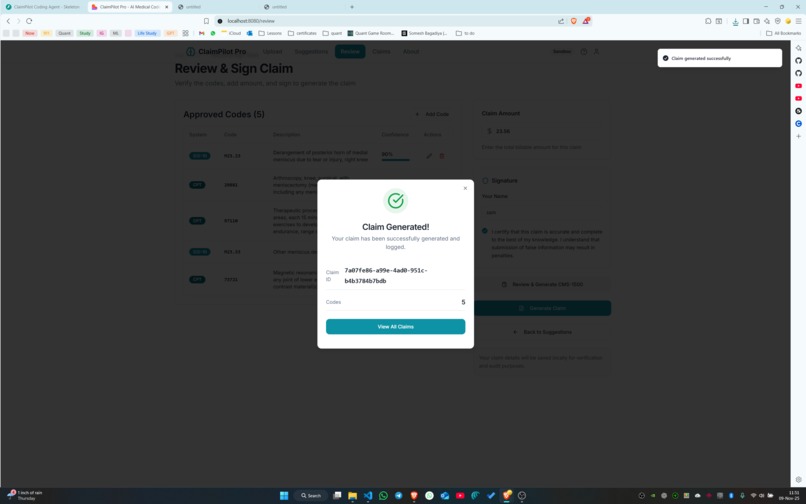 ClaimPilot Pro – screenshot 2