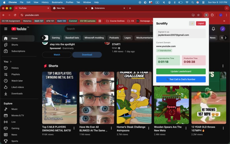 Scrollify – screenshot 1