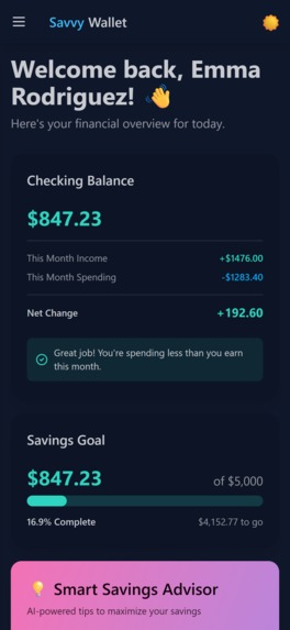 SavvyWallet 2.0 – screenshot 1