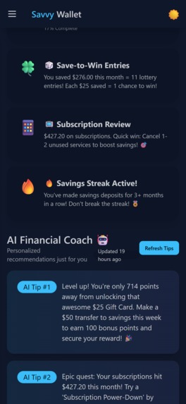SavvyWallet 2.0 – screenshot 2