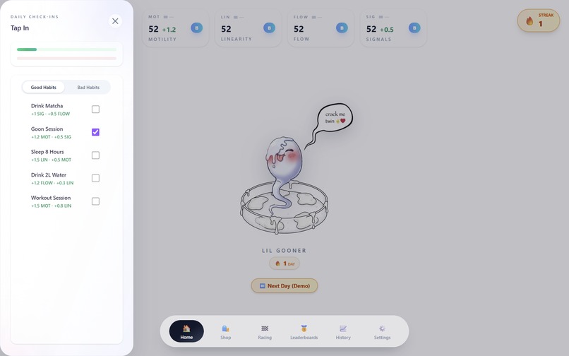 Spermagotchi – screenshot 3