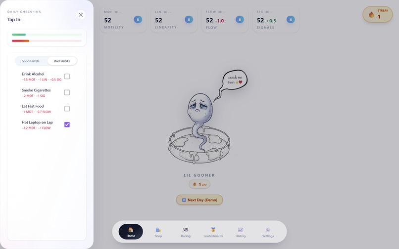 Spermagotchi – screenshot 4