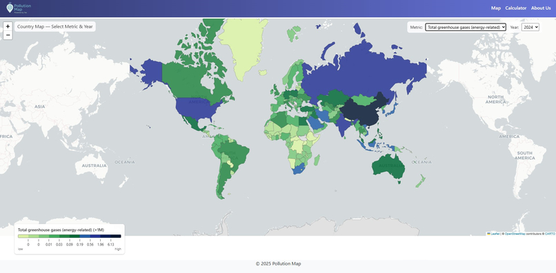 Pollution Map "Powered by Tea" – screenshot 3