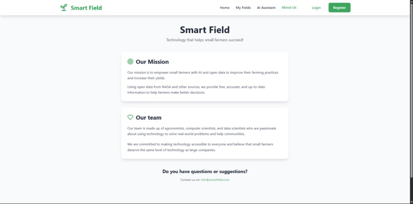 Smart Field WINNER 1st PLACE – screenshot 3