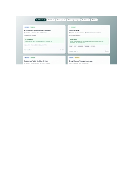 me portfolio – screenshot 1