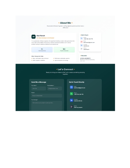 me portfolio – screenshot 2