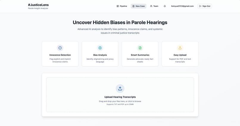 JusticeLens – screenshot 2