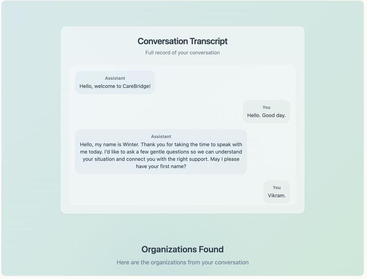 CareBridge – screenshot 1