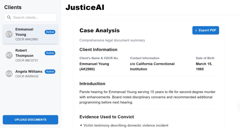 Justice AI – screenshot 1