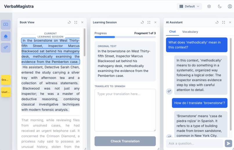 VerbaMagistra – screenshot 1