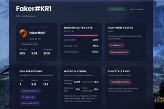 League of Legends Recap Assistant