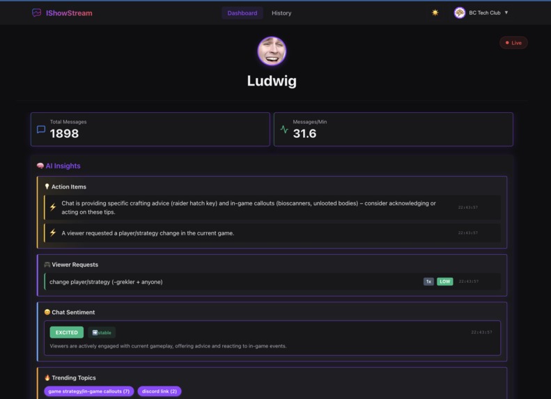 IShowStream – screenshot 2