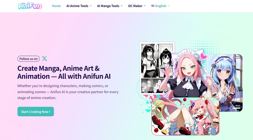 Anifun AI- #1 AI Manga&Anime Creation Platform – screenshot 1