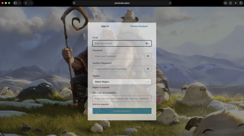 Poroscope - Scrollytelling your Rift and ARAM matches on AWS – screenshot 1