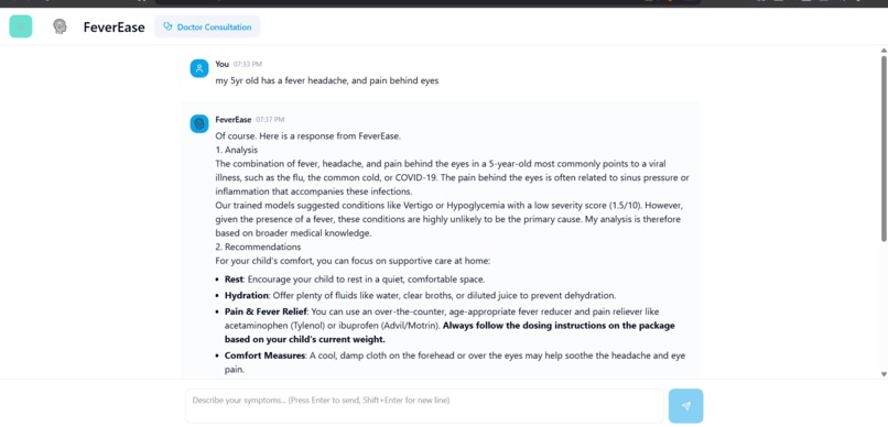 FeverEase - Connecting patients to care through AI  – screenshot 6