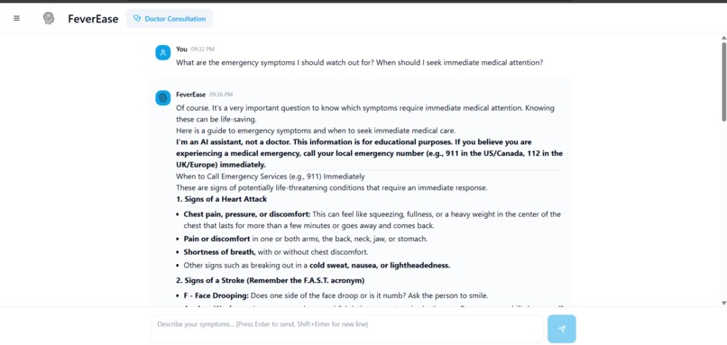 FeverEase - Connecting patients to care through AI  – screenshot 7