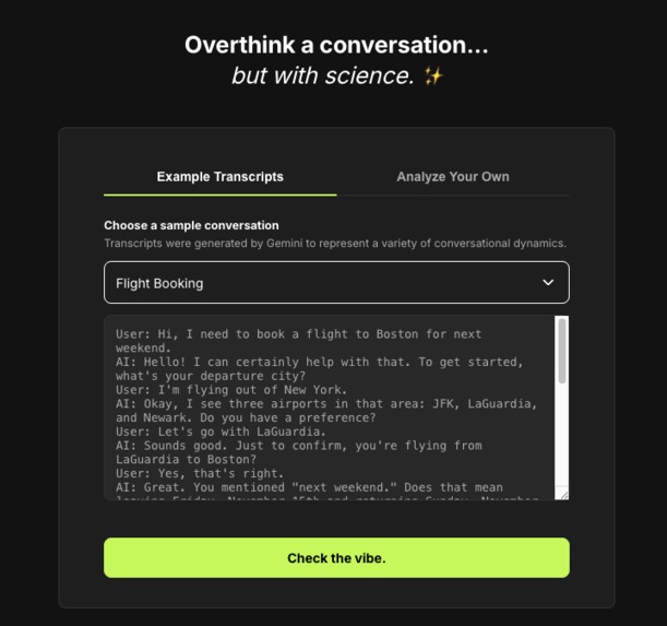 Vibe Check Lab – screenshot 2