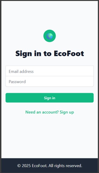 EcoFoot – screenshot 1