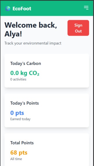 EcoFoot – screenshot 2