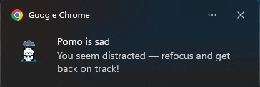 Notification Sad