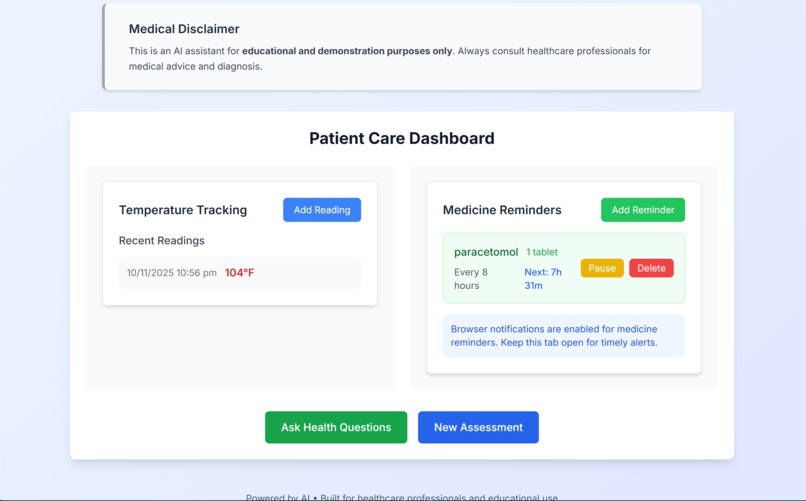 AI Fever Triage System – screenshot 2
