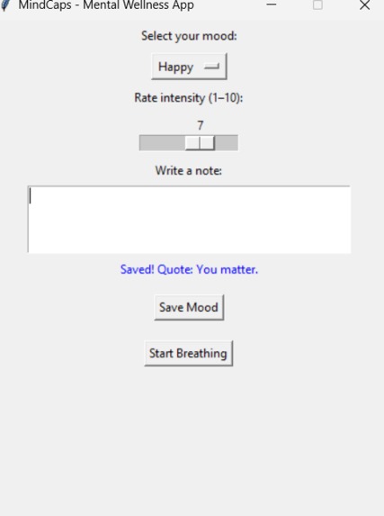 MindCaps – AI Mental Wellness Assistant – screenshot 4