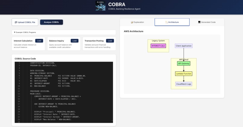 COBRA: COBOL Banking Resilience Agent – screenshot 5