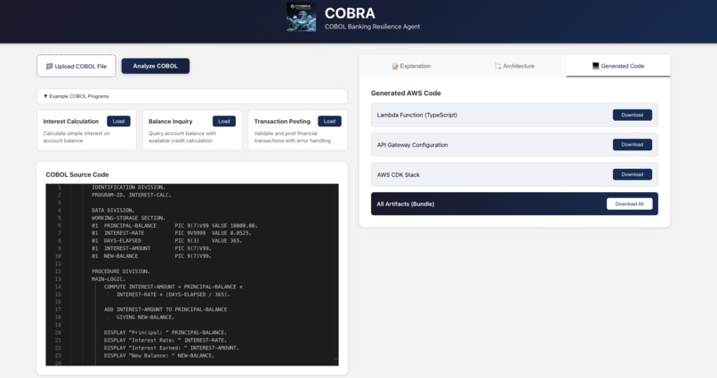 COBRA: COBOL Banking Resilience Agent – screenshot 6