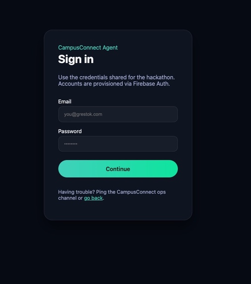CampusConnect Agent – screenshot 2