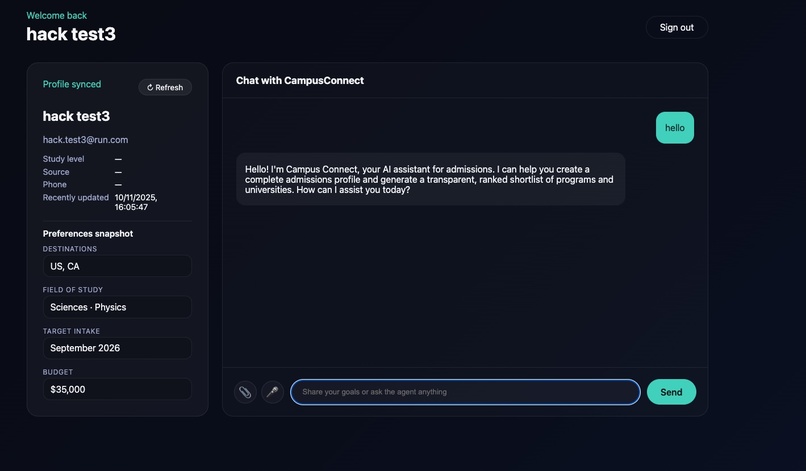 CampusConnect Agent – screenshot 3