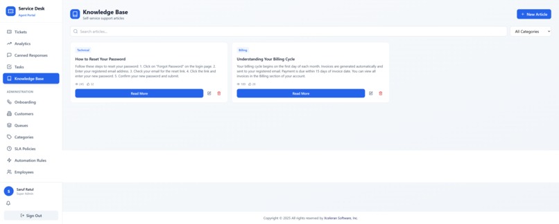 ServiceDesk – screenshot 3