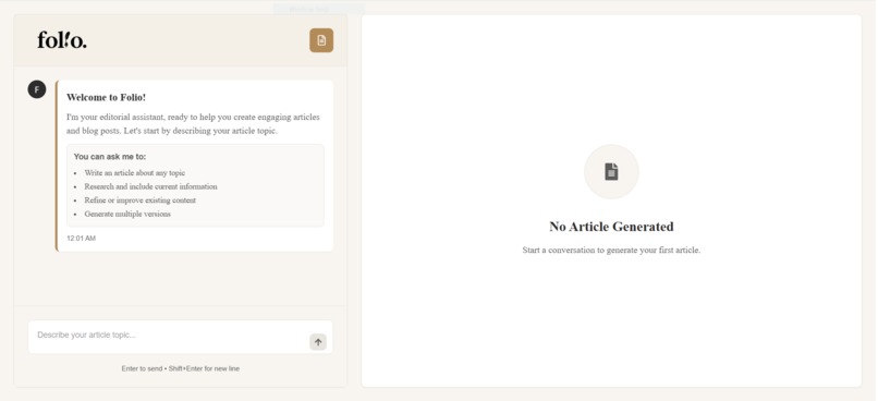 Folio - the art of storytelling – screenshot 1