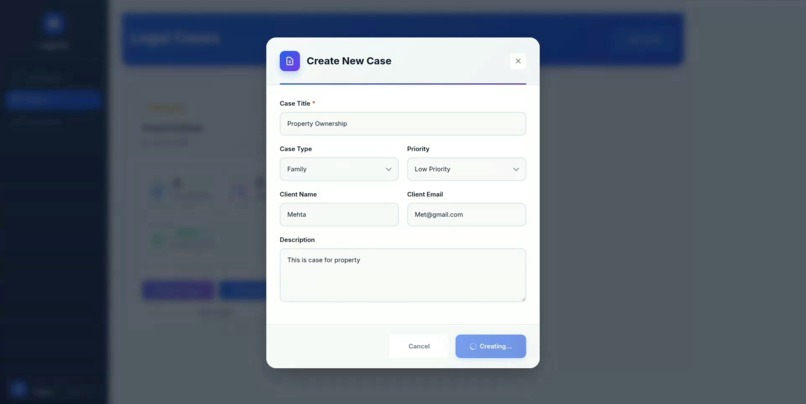 Legal AI  – screenshot 1